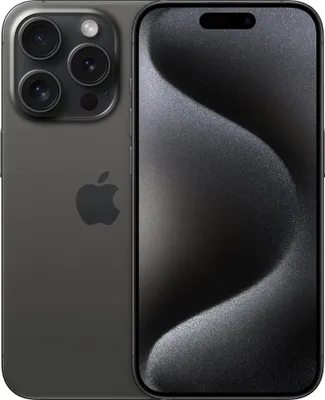 Produktbild von Apple iPhone 15 Pro , 15,5 cm (6.1"), 2556 x 1179 Pixel, 128 GB, 48 MP, iOS 17, Titan, Schwarz