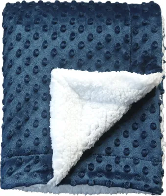Produktbild von CREVENT Kuschelige, weiche und warme Sherpa-Babydecke für Kleinkinder, Kinderbett, Kinderwagen, Geschenk Mädchen, alle Jahreszeiten, 75 x 100 cm,
