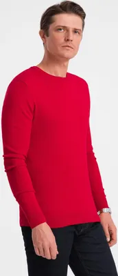 Produktbild von Ombre Klassischer Herrenpullover mit Rundhalsausschnitt  rot XL