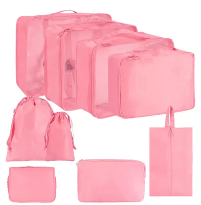 Produktbild von Solidchoice – 9-teiliges Reise-Organizer-Set für Kleidung und Toilettenartikel