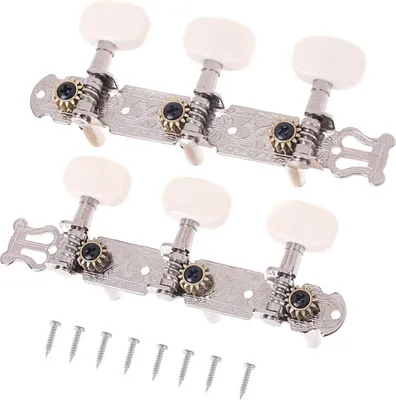 Image de 2 pcs Guitare classique Tuning Pegs Remplacement Tuning Clés Guitare Mécaniques Boutons Guitare Pièces Accessoires