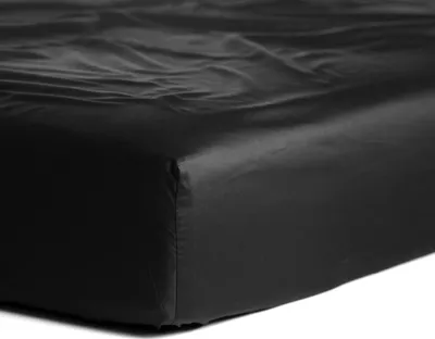 Produktbild von Cinderella Sundays - Spannbettlaken (bis 25 cm) - Satin - 180x220 cm - Black