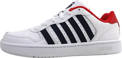 Immagine prodotto di Scarpe sportive K-Swiss Court Palisades, sneakers da uomo, modello basso, colore bianco, ideali per il tempo libero