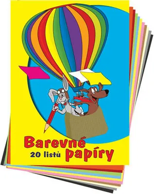 Obrázok produktu pre Barevné papíry - nelepicí / 20 listů