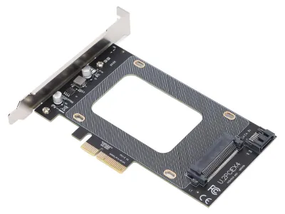 Image de Adaptateur U.2 vers PCIe 32 Gbps : transmission stable à haut débit et faible latence ; carte adaptatrice SFF-8639 vers SSD