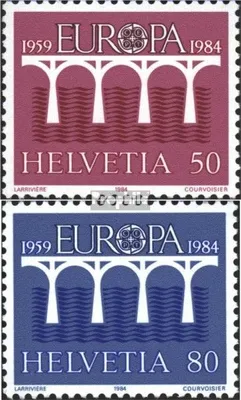 Produktbild von Briefmarken Schweiz 1984 Mi 1270-1271 (kompl.Ausgabe) postfrisch Europa
