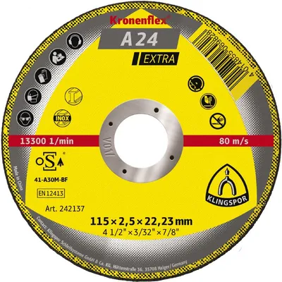 Produktbild von A 24 EX Trennscheiben, 115 x 2,5 x 22,23 mm gerade, 242137