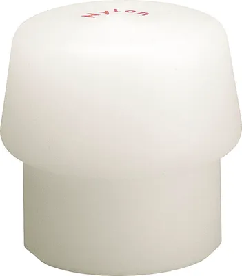 Productafbeelding van Halder Schonhammerkop, diameter 60 mm, nylon, wit, hard, voor Simplex schroefverbindingen - 3208060