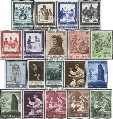 Produktbild von Briefmarken Vatikanstadt 1965 Mi 471-489 (kompl.Ausg.) Jahrgang 1965 komplett postfrisch Sondermarken