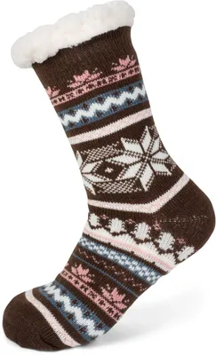 Produktbild von styleBREAKER Uni ABS Stoppersocken mit Teddyfutter und Norweger Muster, ABS-Socken, Größe 35-42 EU / 5-10 US / 4-8 UK 08030008