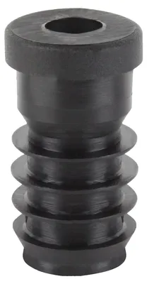 Obrázek produktu pro Alberts 859107, záslepka s závitem, pro uzavření kulatých trubek, plast, černá, průměr 20 mm, závit M8, balení 16 kusů