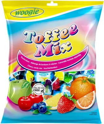 Produktbild von Woogie Kaubonbons Toffee Mix 160g