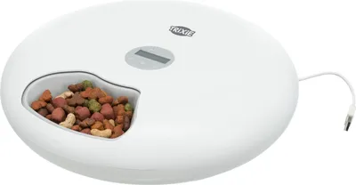 Produktbild von TRIXIE Futterautomat TX5+1 - weiß - 6 × 0,18 l/ø 32 × 8 cm