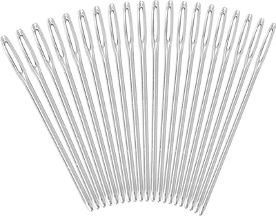 Produktbild von Handnähnadeln, Metallnadel mit großem Öhr, 20 Stück/Packung für die Stickerei zu Hause