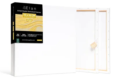 Obrázek produktu pro Sada 6 pláten na dřevěném rámu, rozměr 50x50 cm, gramáž 380 g/m²