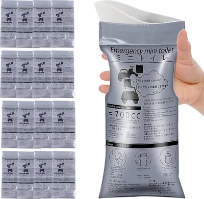 Produktbild von Tragbare Urinabeutel für Damen - 700 ml Einweg-Urinbeutel für unterwegs