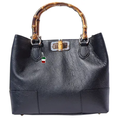 Produktbild von Florence Echtleder Henkeltasche schwarz Businesstasche Handtasche Damen OTF126S