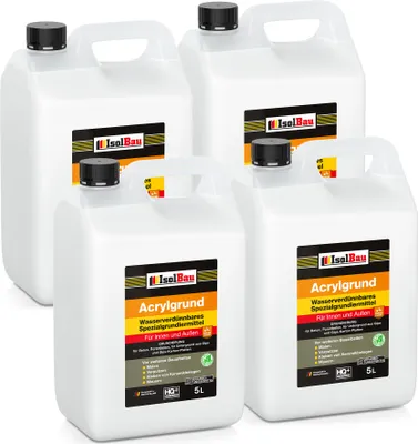 Produktbild von Isolbau Acryl-Grund - 20 L Wasserverdünnbares Grundiermittel für eine professionelle Grundierung Innen & Außen