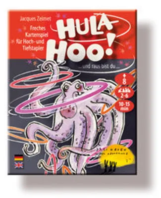 Produktbild von Hula-Hoo! Spiel – Kartenspiel mit Höher/Tiefer, Doppeln und 77 Punkte Ziel