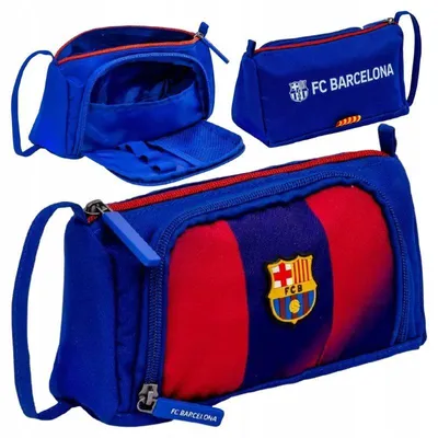 Produktbild von Astra | Dreieckiges Federmäppchen FC Barcelona, 22 x 11 x 8,5 cm, innovatives Design, hochwertiger Organizer