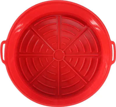 Produktbild von Silikon-Luftfritteusen-Einlagen, faltbares Backblech, antihaftbeschichteter Silikonkorb für gebratenes Hähnchen, hochtemperaturbeständiger Kuchen- und Keksbereiter für Backbegeisterte und Hobbyköche