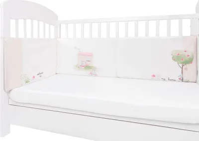 Produktbild von Kikkaboo Nestchen my Home Babybett 140 x 70 cm Bettumrandung 210 cm Baumwolle beige