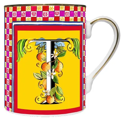 Image de Tasse en porcelaine personnalisée avec des lettres