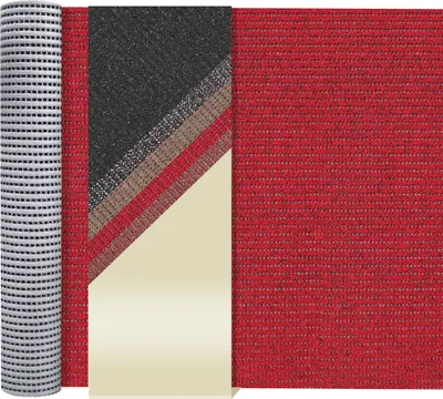 Produktbild von Primaflor AKO Sicherheitsmatte - Rot - 1,20m x 3,00m - Beschichtete PVC-Granulat Sauberlaufmatte - Rutschsicherer Läufer gegen Nässe und Glätte