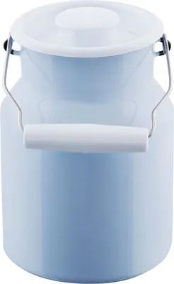 Image de Riess Pot à lait avec couvercle 1,5 litre émail Classic bleu pastel