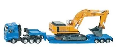 Productafbeelding van Siku zwaartransport met liebherr graafmachine - 1:87 Siku
