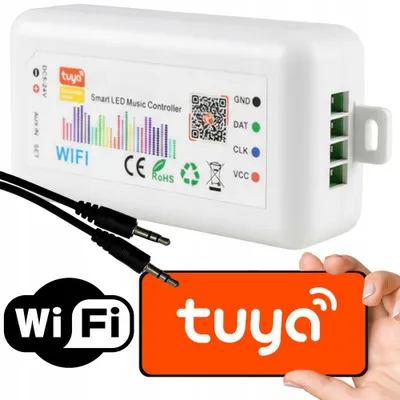 Produktbild von Tuya Digitaler LED-Controller RGBIC RGBWIC Mikrofon WiFi 5-24V