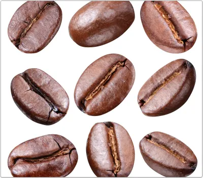Produktbild von Spritzschutz Herdabdeckplatte Schneidebrett aus Glas Kaffeebohnen verteilt 1-Teilig (60x52cm)