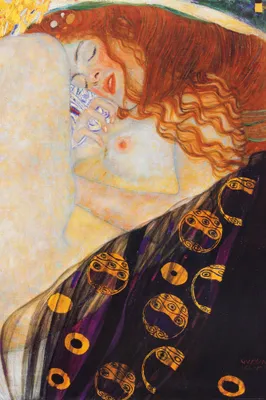 Produktbild von Gustav Klimt Kunstdruck Bild - Danaë, 1907 (180 x 120 cm)