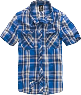 Produktbild von Brandit Roadstar Kurzarmhemd Blau 4XL Mann Blau 4XL
