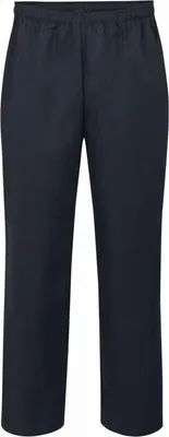 Produktbild von Professionelle Kochhose für Damen – Schwarz, Polyester-Baumwolle – Größe M – Elastischer Bund mit Kordelzug – Arbeitshose für die Küche