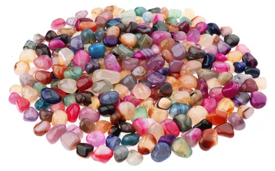 Produktbild von 500g Trommelsteine Achat 15 - 20 mm Heilsteine Edelsteine Schmucksteine Dekoration