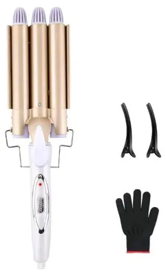 Produktbild von Reyke Welleisen 22mm,3 Fässer Lockenstab für Große Wellen, mit einstellbarer Temperatur und schneller Erwärmung für Lange/kurze Haare, Haar Styling Werkzeug