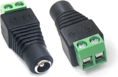 Productafbeelding van XtendLan Stroomadapter, connector/schroef - VROUWELIJK 5,5/2,1mm (van voeding) naar schroefklemmenblok