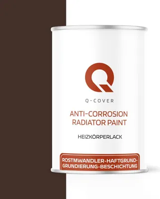 Produktbild von HEIZKÖRPERLACK | Schokoladenbraun RAL 8017 | Matt | 1L | Heizungsfarbe | Direkt auf Rost | Hitzebeständig | Für Heizkörper & Metall | Innen