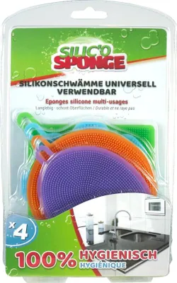 Produktbild von Broszio Silikon-Schwamm-Set 4-teilig
