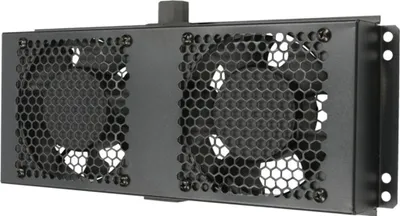 Obrázok produktu pre Extralink 19" ventilačný panel do serverovej skrine, 2 ventilátory