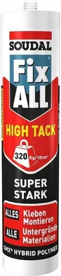 Produktbild von Kraftkleber FIX ALL HIGH TACK Kartusche 290 ml grau SOUDAL