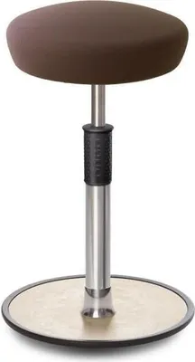 Produktbild von Sitz- Stehhocker Free Tall Hutsitz Gestrick Braun chrom /cremeweiß.