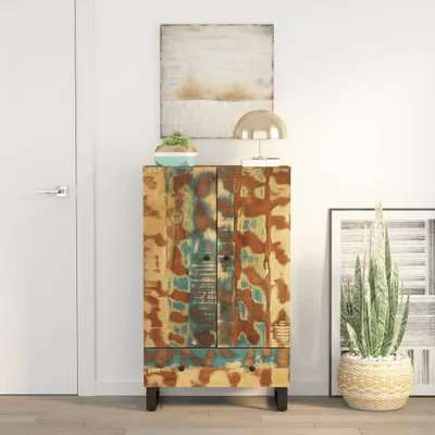 Produktbild von vidaXL Highboard mit Schublade 60x33x100 cm Massives Altholz & Eisen