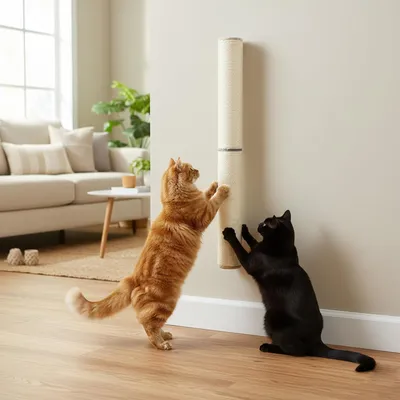 Immagine prodotto di Pilastro da parete, in sisal, 60 cm, salvaspazio, ideale per gatti attivi