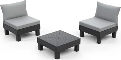 Obrázek produktu pro Zahradní nábytek Keter Elements modulární balkonový set grafitový