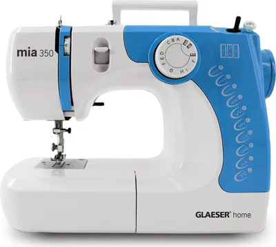 Produktbild von GLAESERhome Nähmaschine mia350 himmelblau | Anfänger Nähmaschine