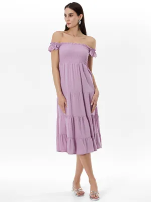 Produktbild von Orsay Hellviolettes Damen-Midikleid L