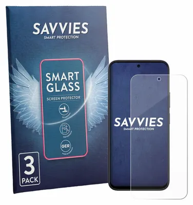 Produktbild von 3x Savvies Schutzglas Folie für Vivo Y31D Pro 9H Panzer Schutzfolie Glas Displayschutz klar transparent