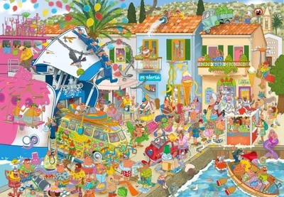 Produktbild von Bluebird Puzzle Legespiel Harbour Hilarity - 1000 Teile Puzzle Spaß